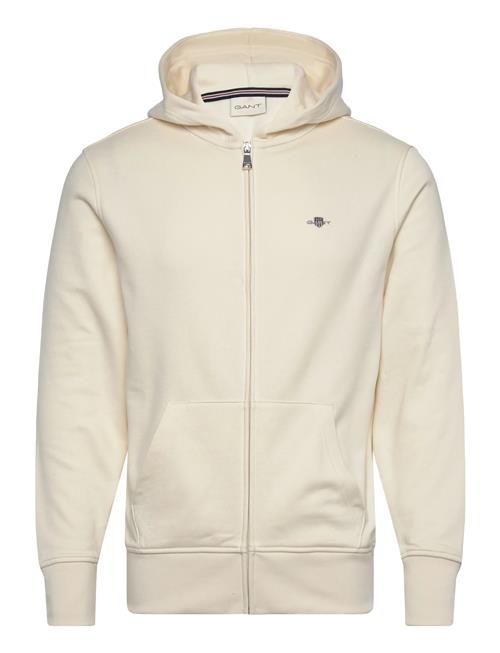 Shield Logo Zip Hoodie GANT Cream