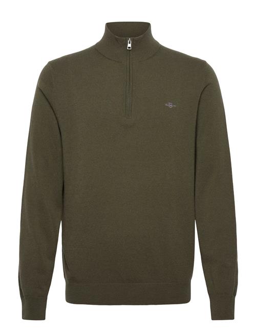 Lambswool Blend Half Zip GANT Khaki