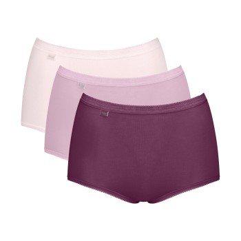 Sloggi Trusser 3P Basic Plus Maxi Colored Lyserosa bomuld 48 Dame