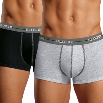 Sloggi 2P For Men Start Hip Lilla/Turkise bomuld XX-Large Herre