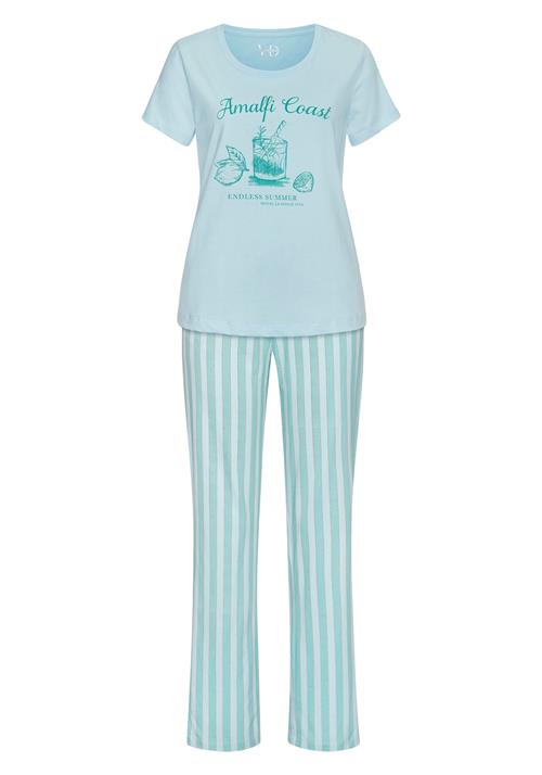 VIVANCE Pyjamas  turkis / lyseblå / grøn
