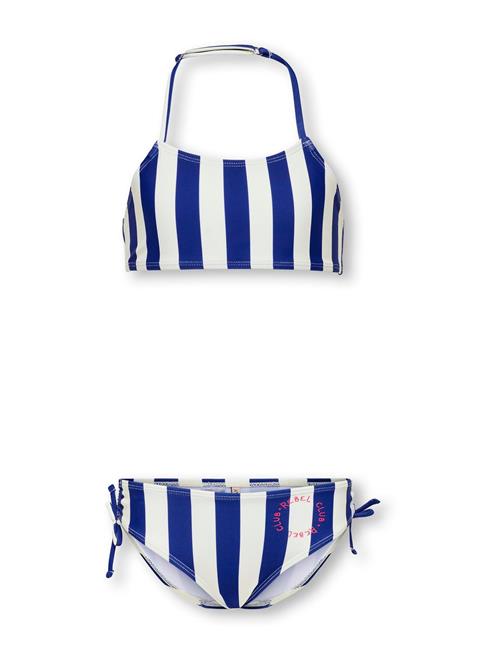 ONLY GIRLS Bikini 'KOGHOLIDAY'  mørkeblå / hvid