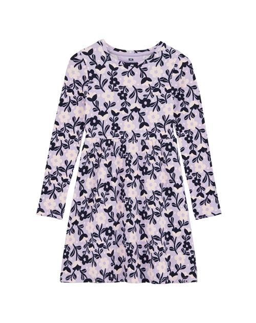WE Fashion Kjole  creme / navy / lilla