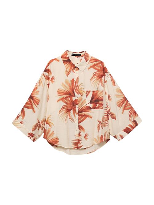 MANGO Bluse  lemon / orange / mandarin / offwhite