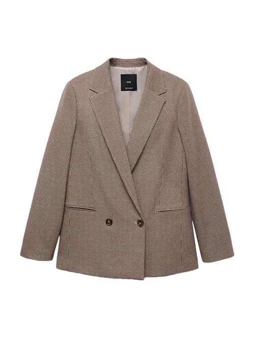 MANGO Blazer 'CHARLOTT'  beige / bordeaux / sort