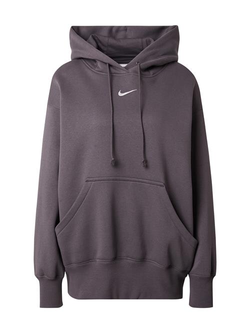 Se Nike Sportswear Sweatshirt 'Phoenix Fleece'  grå / hvid ved About You