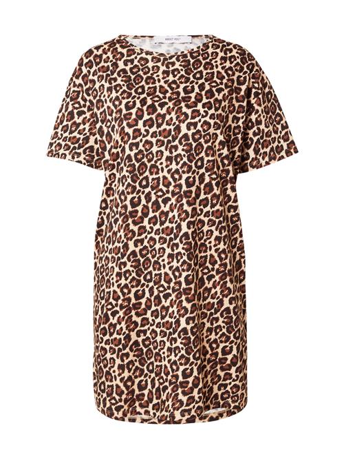 ABOUT YOU Kjole  beige / cognac / sort