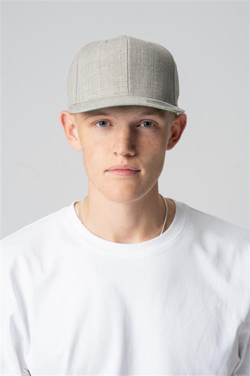 Snapback - Lysegrå - Herre - One Size - TeeShoppen