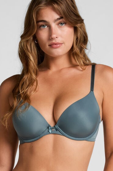 Hunkemöller Formstøbt bøjle-bh Plunge blå