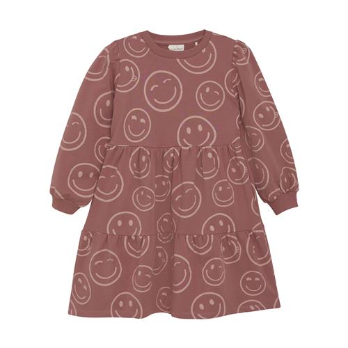 Minymo GOTS Sweatshirt-kjole Aop Withered Rose  110 cm    110 cm  kvinde