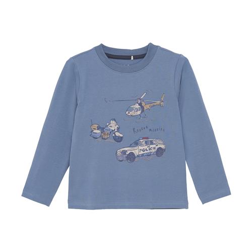 Minymo Langærmet T-shirt China Blue  128 cm    128 cm  mand