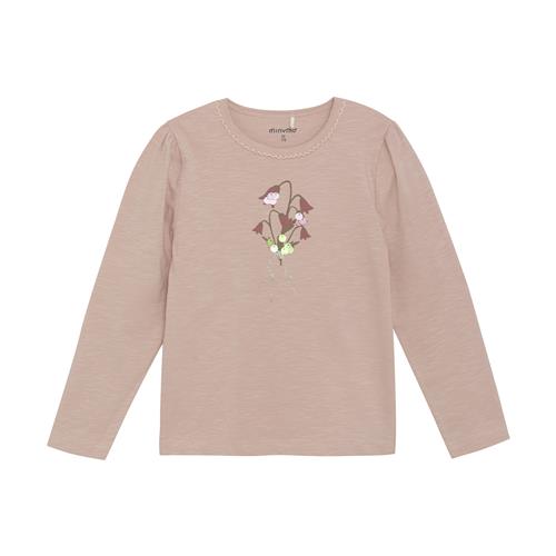 Minymo Langærmet T-shirt Misty Rose  98 cm    98 cm  kvinde