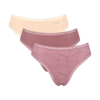 Sloggi Trusser 3P GO Crush High Leg Briefs Flerfarvet bomuld XX-Large Dame