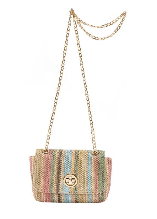 VIVANCE Skuldertaske  beige / lyseblå / choko / pink