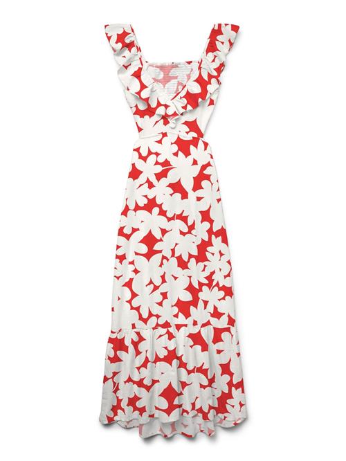 VERO MODA Sommerkjole 'VMDicthe'  rød / hvid