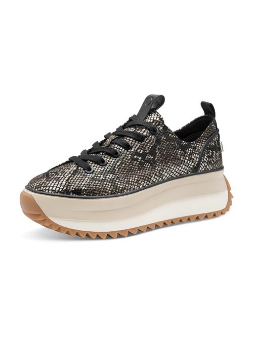 Tamaris Sneaker low  mudderfarvet / lysegrå / sort