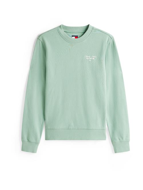 Tommy Jeans Sweatshirt 'ESS'  mint / hvid