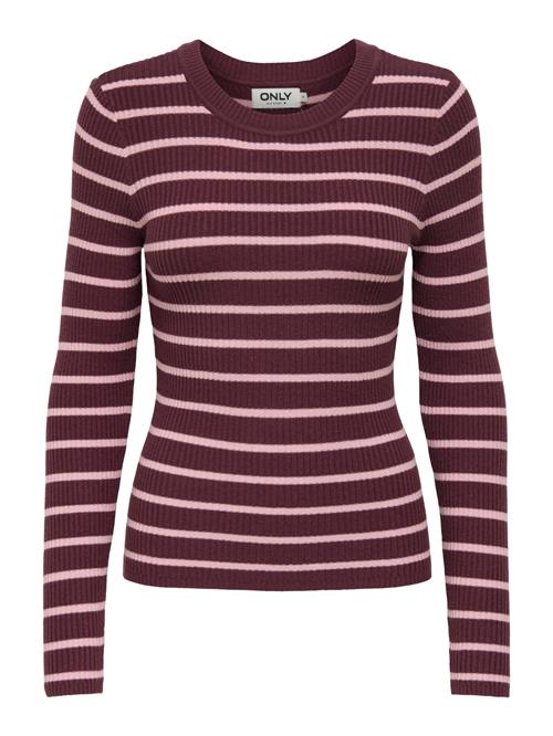 ONLY Pullover 'ONLLOUISA'  blomme / pudder