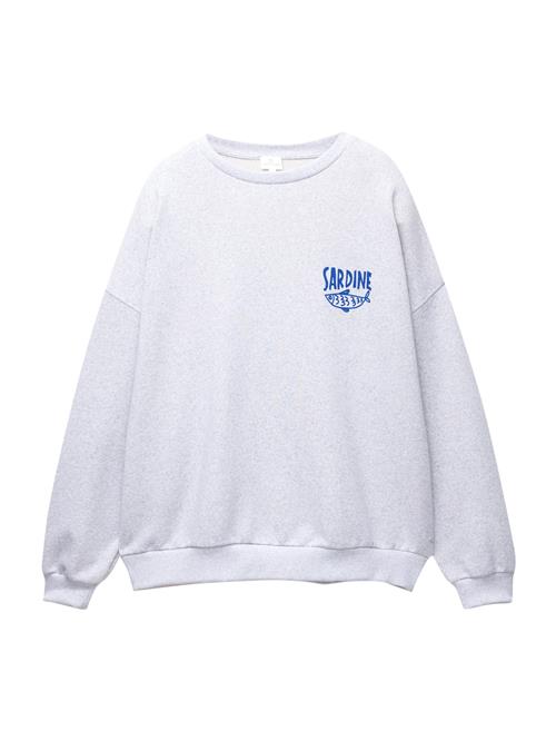 Pull&Bear Sweatshirt 'PACIFIC SARDINE'  ensian / grå-meleret