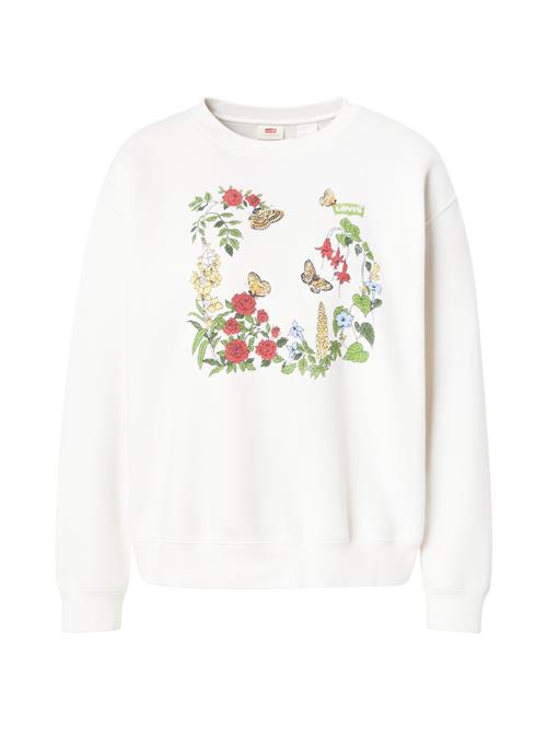 LEVI'S ® Sweatshirt 'Graphic Everyday Crew Sweatshirt'  gul / grøn / rød / hvid