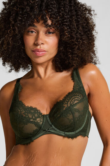 Hunkemöller Amara ikke-formstøbt bøjle-bh Grøn