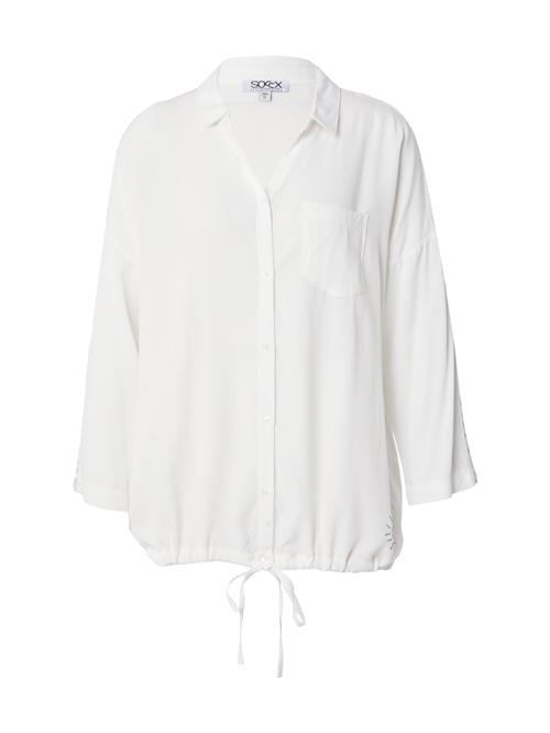 Soccx Bluse  grå / uldhvid