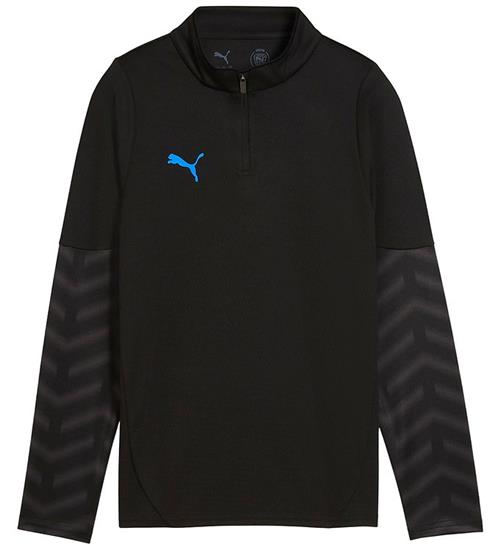 Puma Bluse m Lynlås - Sort m. Blå