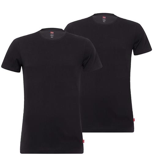 Levis T-Shirt - Crew Neck - 2-Pak - Jet Black