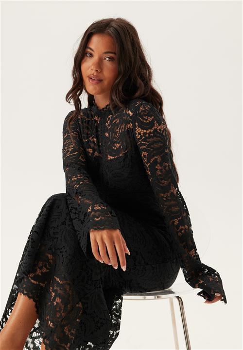 Bubbleroom Occasion High Neck Cotton Lace Dress