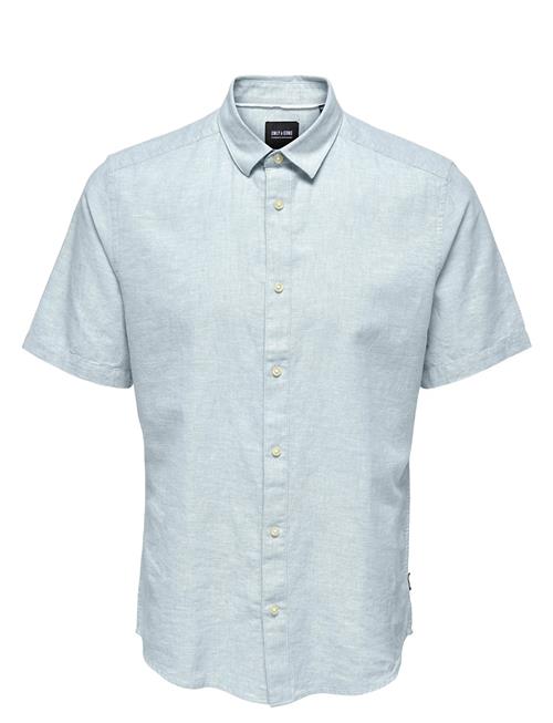 Onscaiden Ss Solid Linen Shirt Noos ONLY & SONS Blue