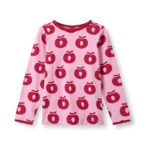 Småfolk Elstar Long-Sleeved Top with Apples Pink lilac Pink lilac-7-8 Y  Lyserød  7-8 år  kvinde