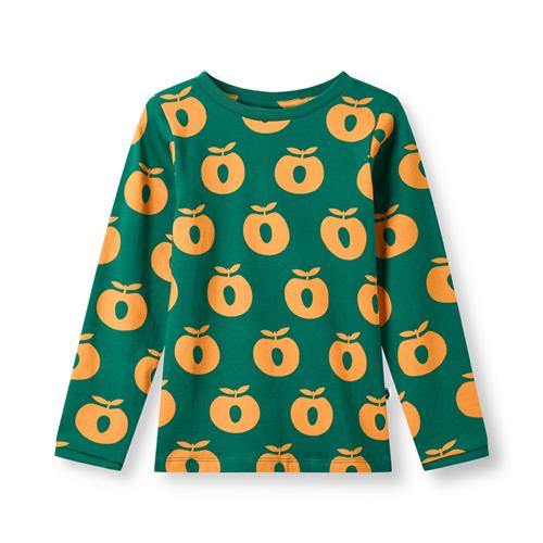 Småfolk Elstar Long-Sleeved Top with Apples Cedar tree Cedar tree-3-4 Y  Grøn  3-4 år  mand