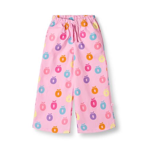 Småfolk Valentine With Apples Brede Bukser Pink Lilac  Pink lilac-5-6 Y  Lyserød  5-6 år  kvinde