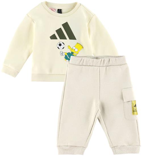 adidas Performance Sæt - Bluse/Bukser - The Simpsons - Cream Whi