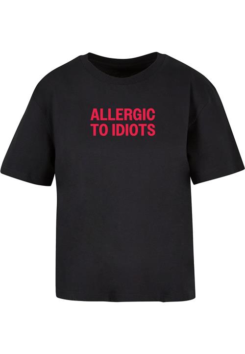 Miss Tee Shirts 'Allergic To Idiots'  blodrød / sort