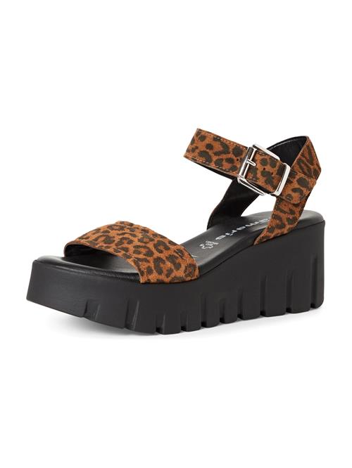 Tamaris Sandaler med rem  brun / sort