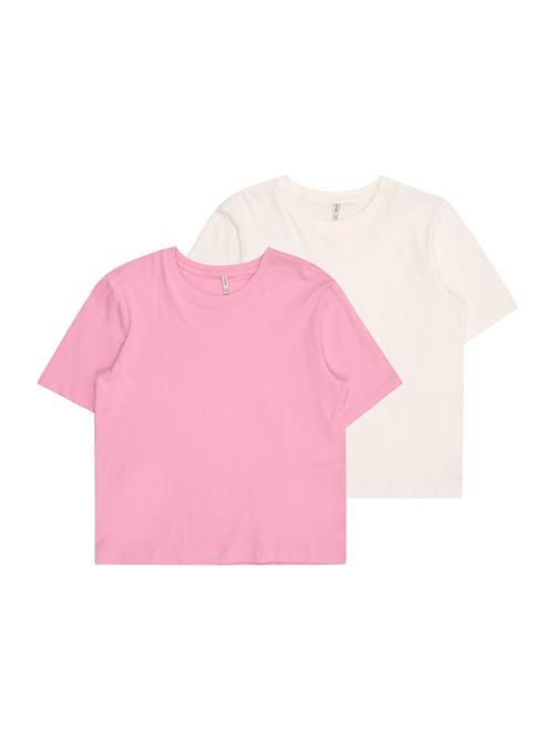 ONLY GIRLS Bluser & t-shirts 'KOGRex'  lys pink / hvid