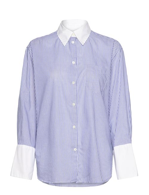 Rel Contrast Collar Striped Shirt GANT Blue