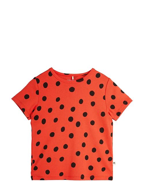 Dots Aop Ss Tee Mini Rodini Red