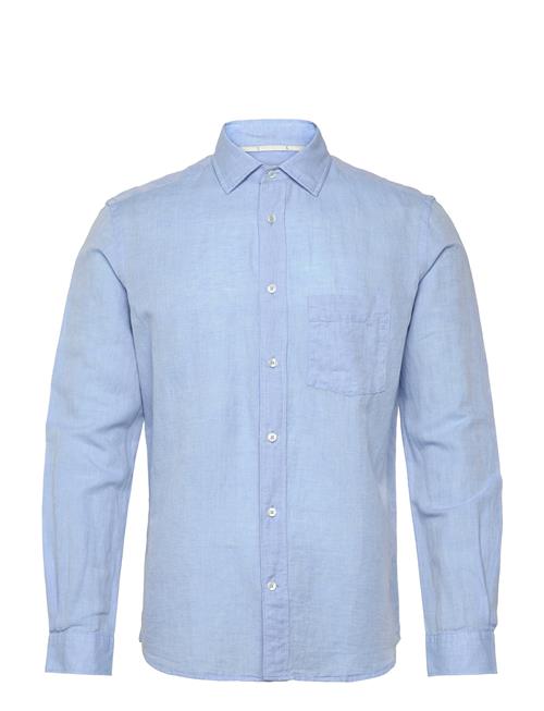 Pocket Linen Shirt Mango Blue