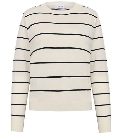 Grunt Bluse - Strik - GrFerro - Off White Stripe