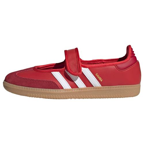 Se ADIDAS ORIGINALS Ballerinasko med rem 'Samba'  rød / brandrød / hvid ved About You