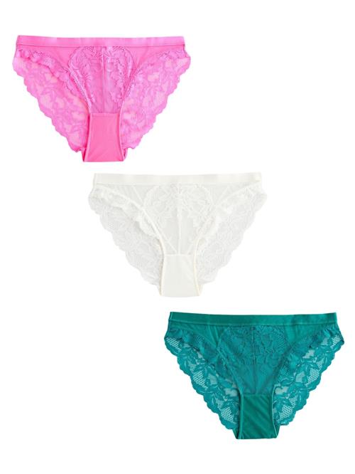 Next Slip  smaragd / neonpink / hvid