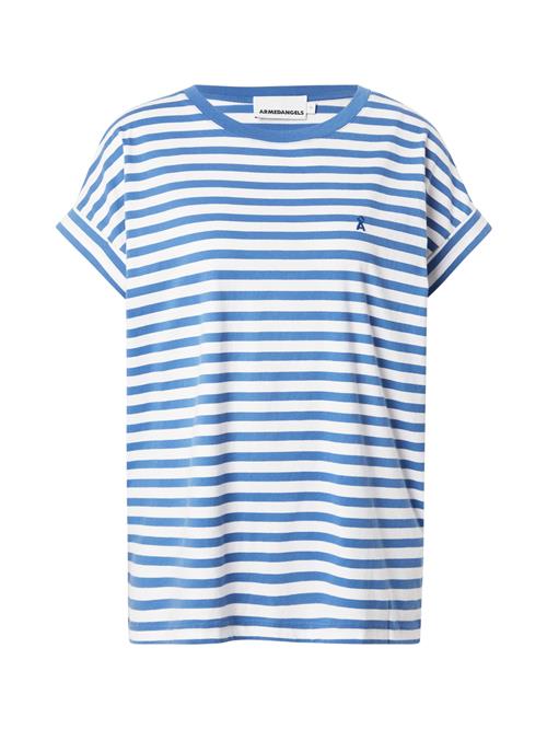 ARMEDANGELS Shirts 'IDAARA'  azur / hvid