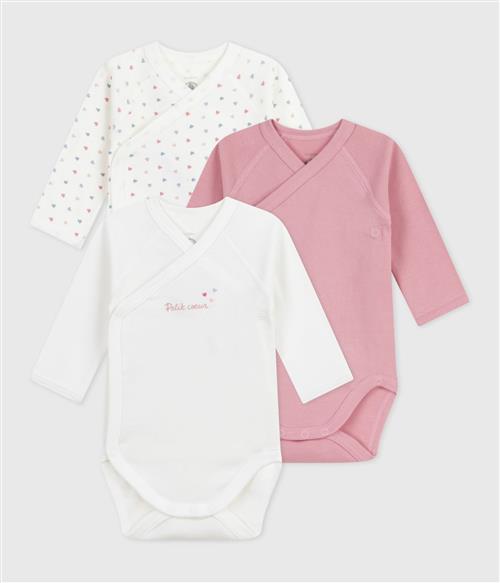 PETIT BATEAU Sparkedragt/Body 'NAISS ML'  lilla / gammelrosa / hvid