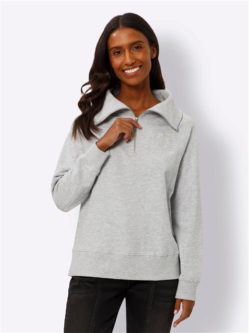 heine Sweatshirt  grå-meleret