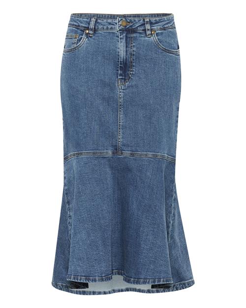 CULTURE Nederdel 'Ami'  blue denim