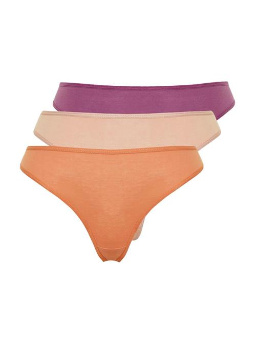 Trendyol String  beige / lilla / orange