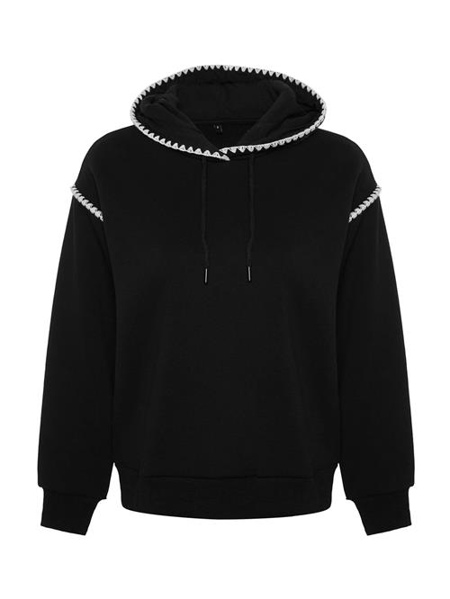 Trendyol Sweatshirt  sort / hvid
