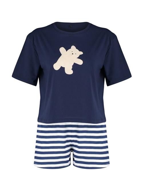 Trendyol Shorty  ecru / navy / hvid